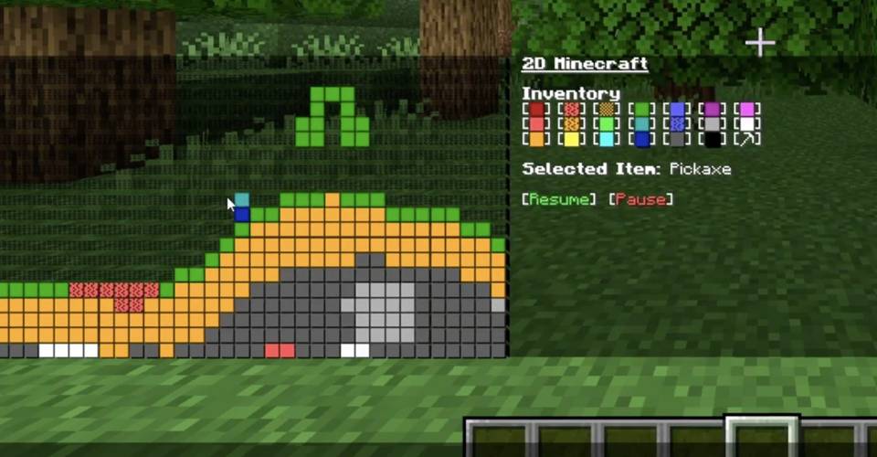 2d Minecraft Now Playable In Minecraft S Built In Chat Window