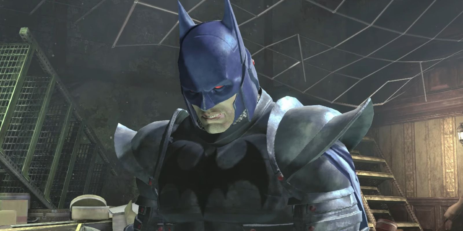 Batman Speaking With Mad Hatters Hostage Batman Arkham Origins
