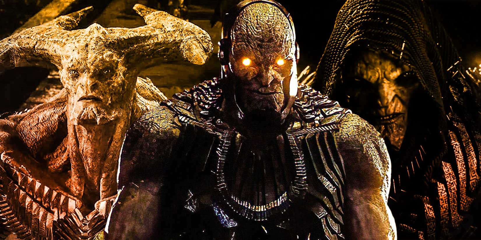 Darkseid, Steppenwolf, and Desaad