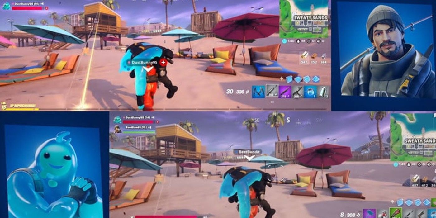 Two Player Fortnite Switch Fortnite How To Set Up Split Screen Play With Friends