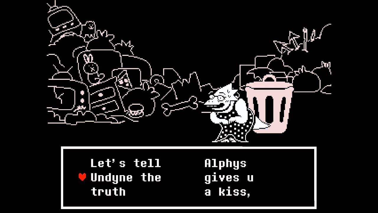 Going on a date with Alphys in Undertale