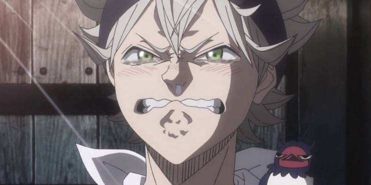 Asta staring intently in Black Clover
