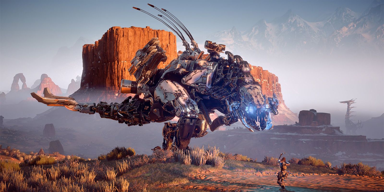 Horizon Zero Dawn Thunderjaw Statue Giveaway Celebrates Anniversary.