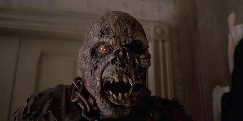 Jason Voorhees com a máscara removida em Sexta-Feira 13 Parte VII: A Nova Sangue (1988)