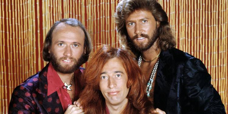 The Bee Gees pose together