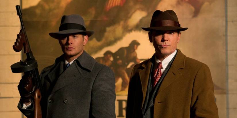 Nicholas Lea as Eliot Ness and Jensen Ackles as Dean in Supernatural