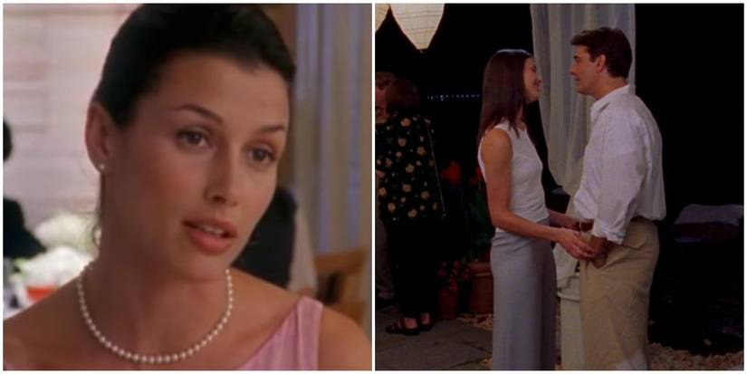 natasha pink dress satc SATC's Natasha and the eternal allure of '90s minimalism and unflappable woman