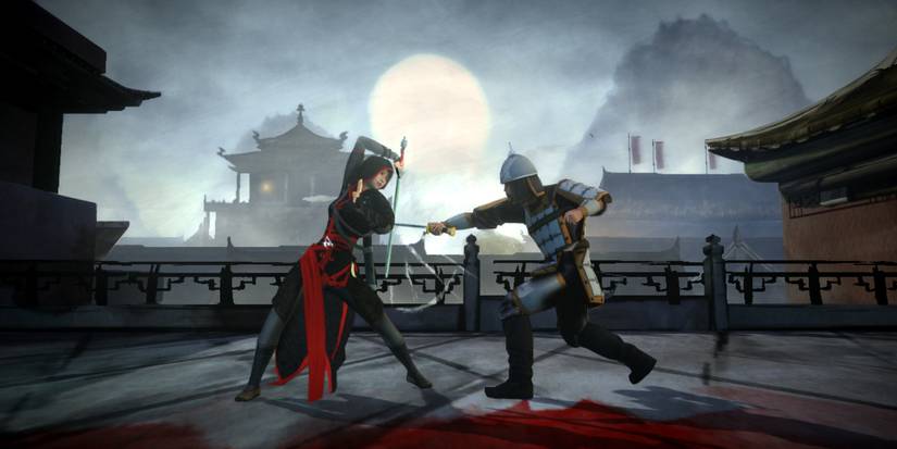 Shao Jun fighting a soldier in Assassin's Creed Chronicles China