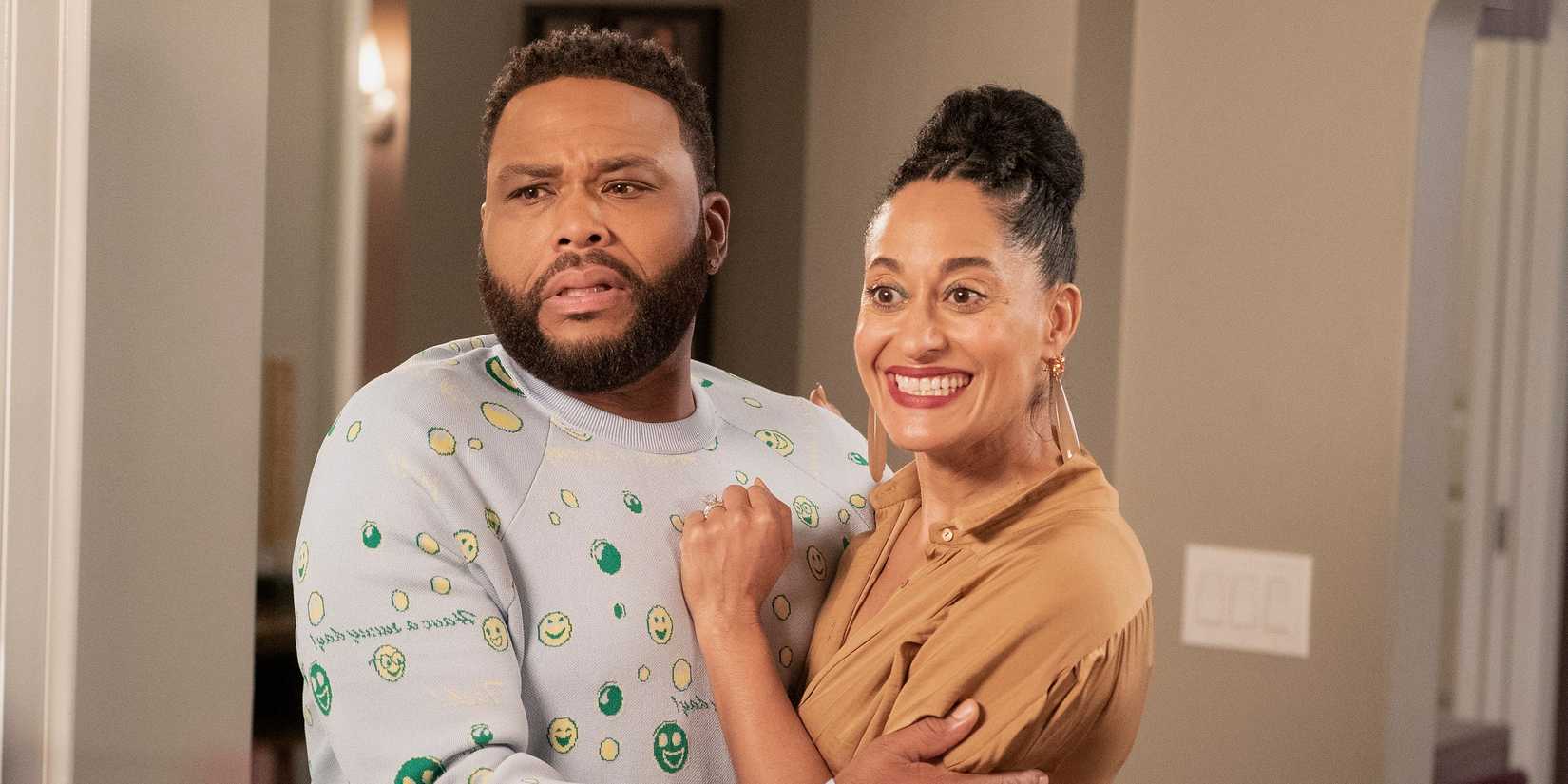 Dre (Anthony Anderson) and Rainbow Johnson (Tracee Ellis Ross) in Black-ish