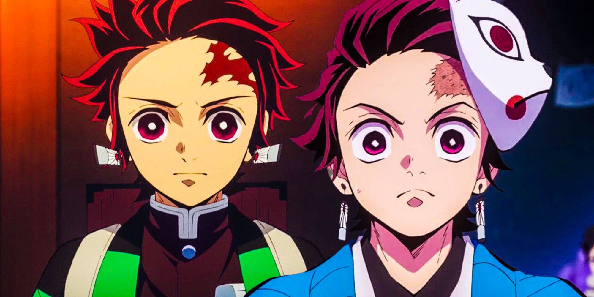 Demon Slayer Why Tanjiro S Scar Changes Shape Screen Rant