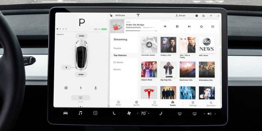 How Tesla's Model X & S Touchscreen Gear Controls Work & Look
