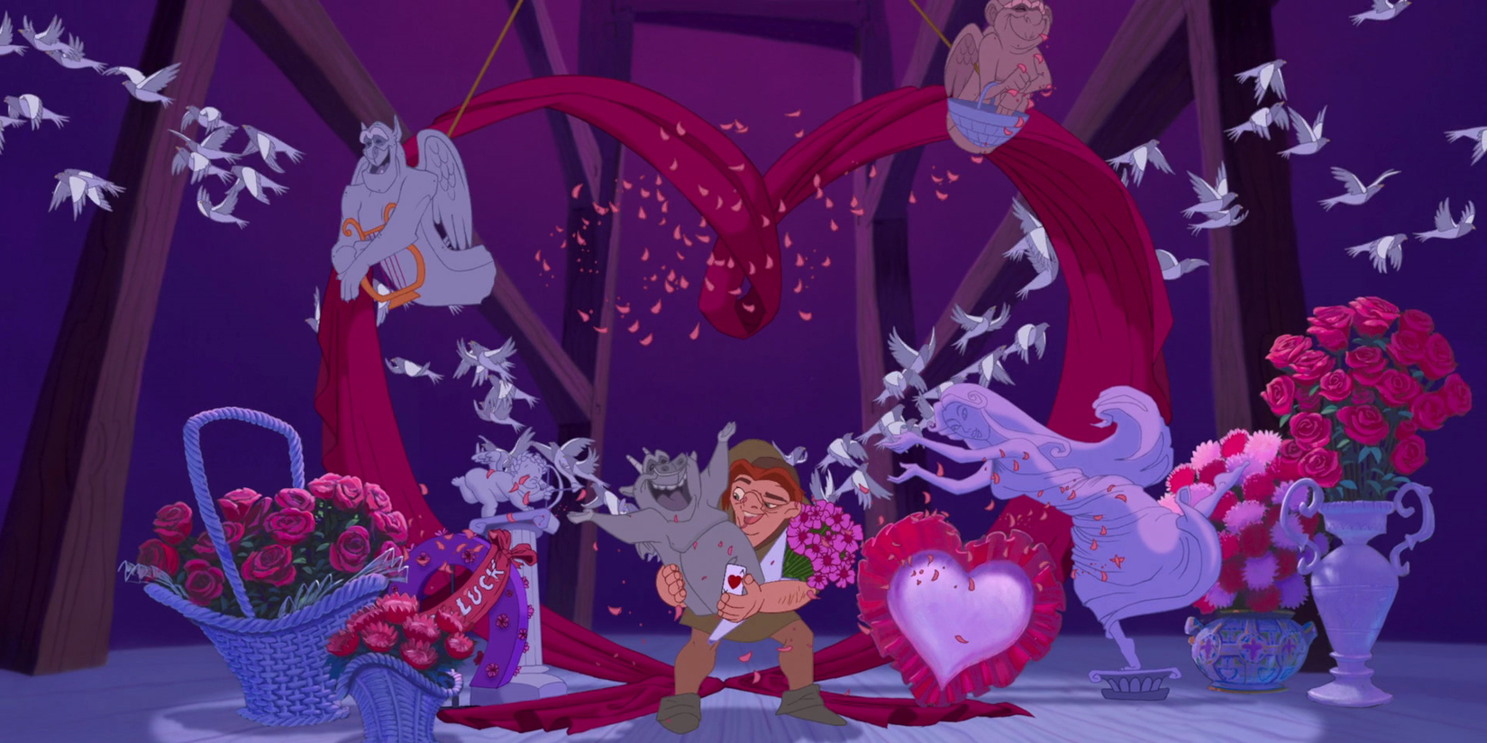 Victor, Hugo, and Laverne sng in The Hunchback of Notre Dame