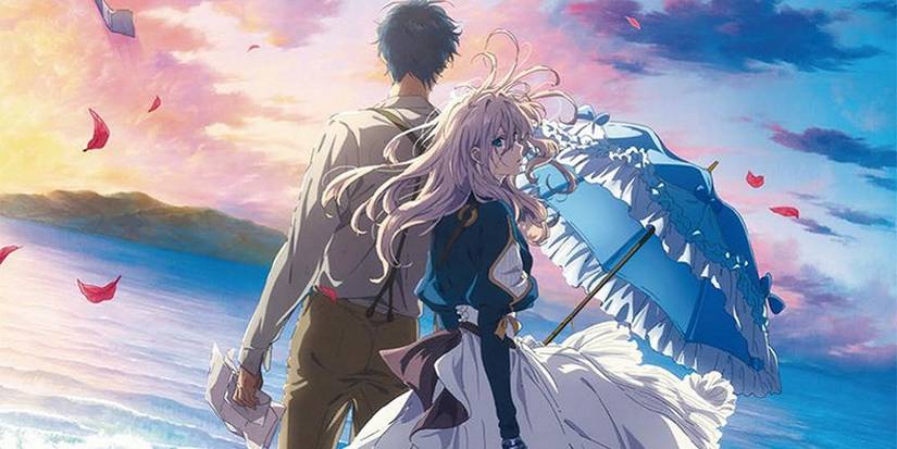 10 Near-Perfect Anime That Don’t Just Live Up to the Hype, They Exceed It 6 Violet and Gilbert stand next to each other in Violet Evergarden the Movie key art.