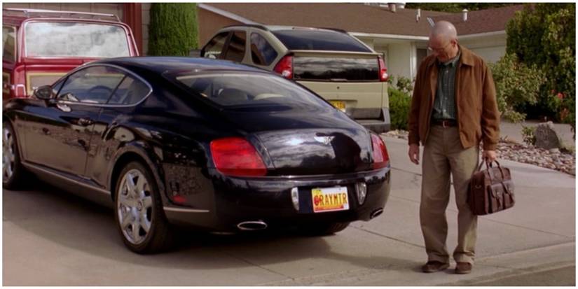 Walt stares at Gretchen's 2004 Bentley Continental GT