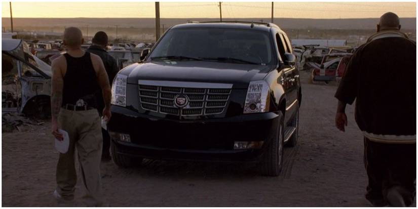 Tuco, No-Dpze and Gonzo head back to the car after a meeting with Walt and Jesse