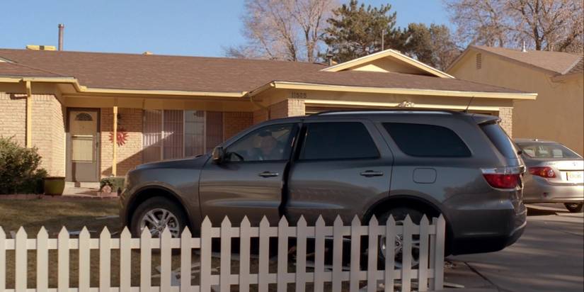 Hank crashes into a mailbox