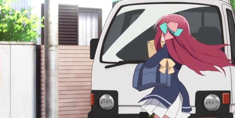 The classic truck scene in the isekai anime genre.