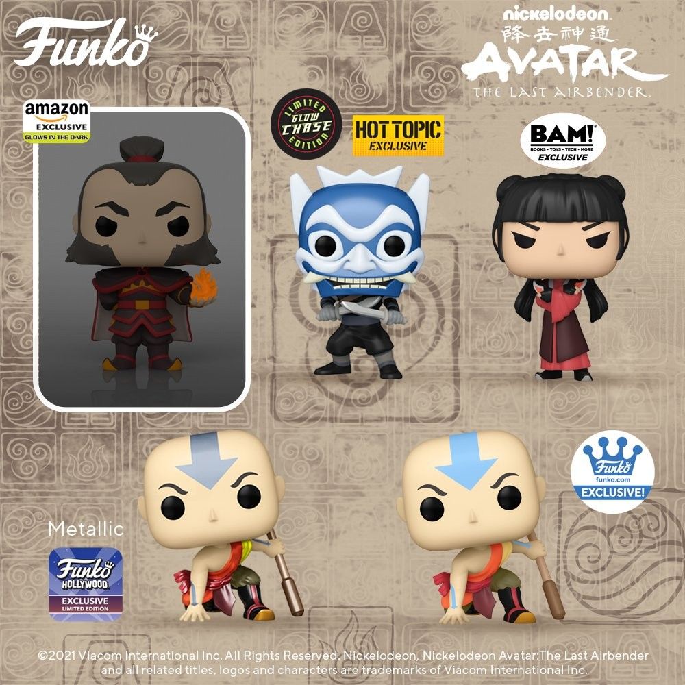 avatar funko pop full set