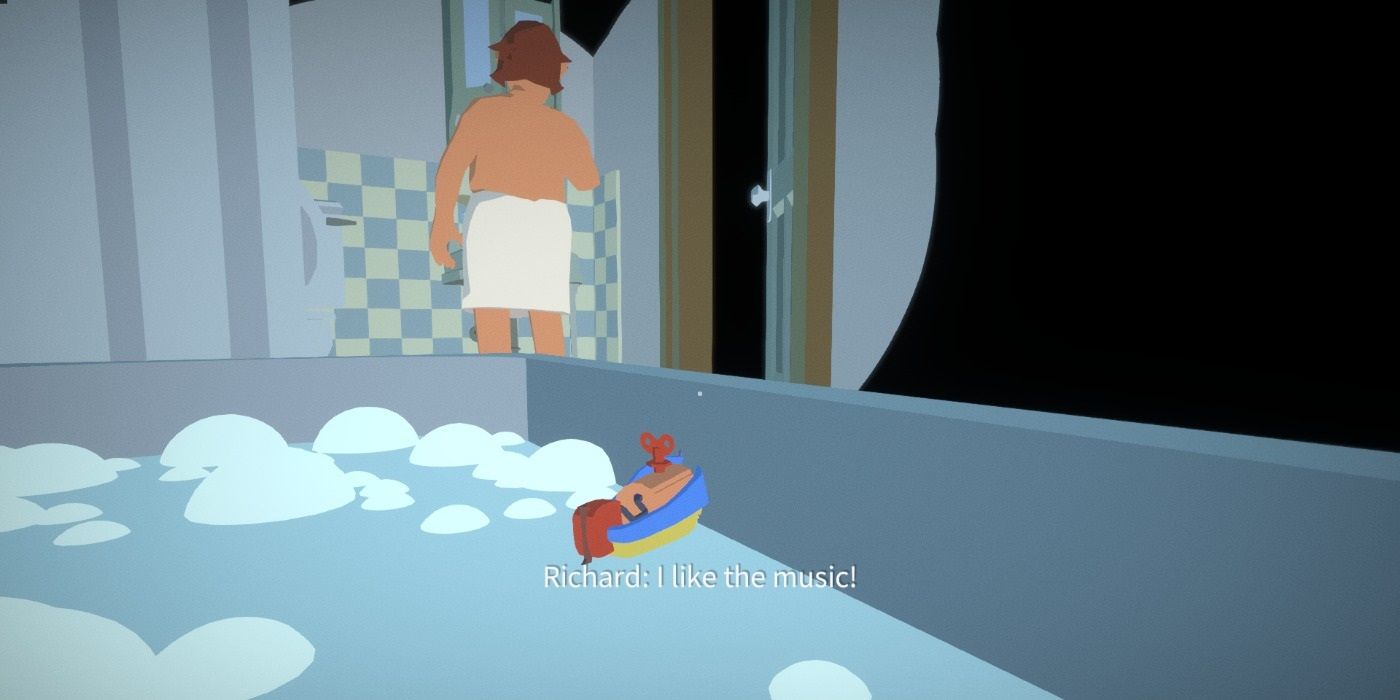 Ben takes a bath in Before your eyes.