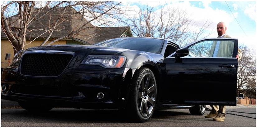 Walt enters his Chrysler 300 SRT-8