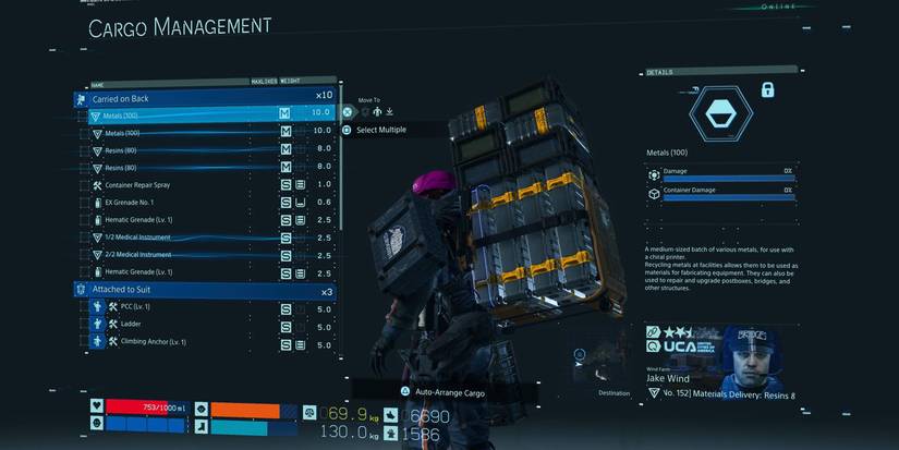 Kojima's New Game Really Needs Better Menus Than Death Stranding & MGSV