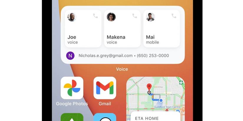 How To Use Google Voice iOS Widget & Add Suggested Contacts To Home Screen