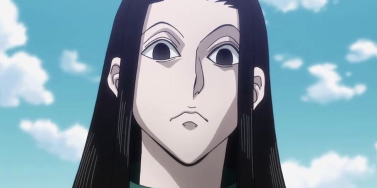  Illumi olhando para baixo em Hunter x Hunter