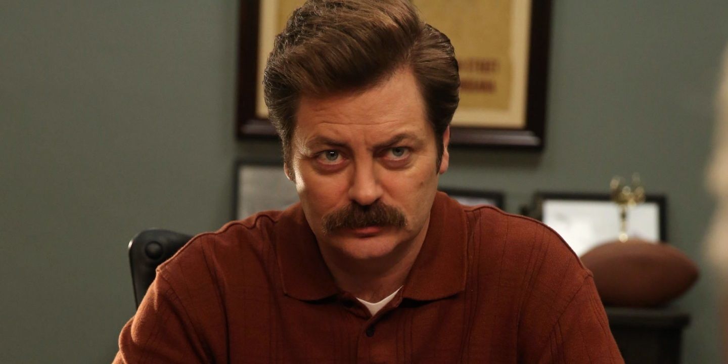Nick Offerman as Ron Swanson in Parks and Recreation