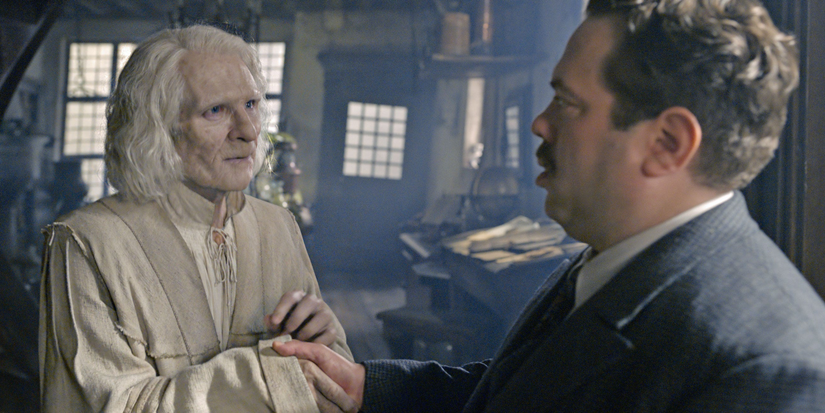 Nicolas Flamel meeting Jacob Kowalski