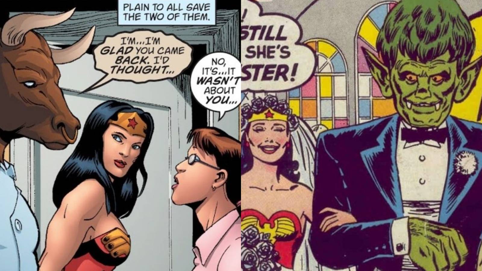 8 Strangest Romances In Wonder Woman Comics, image size:1600x900