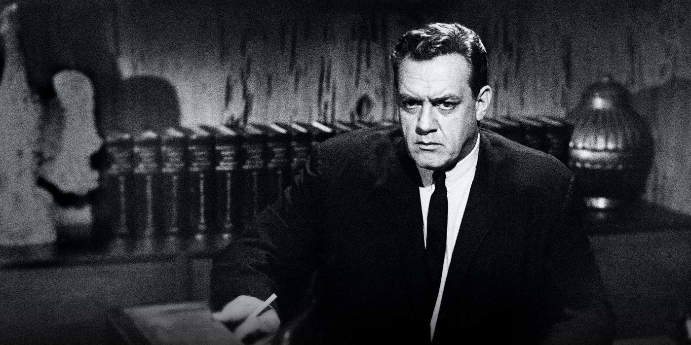 Perry Mason sitting in his office