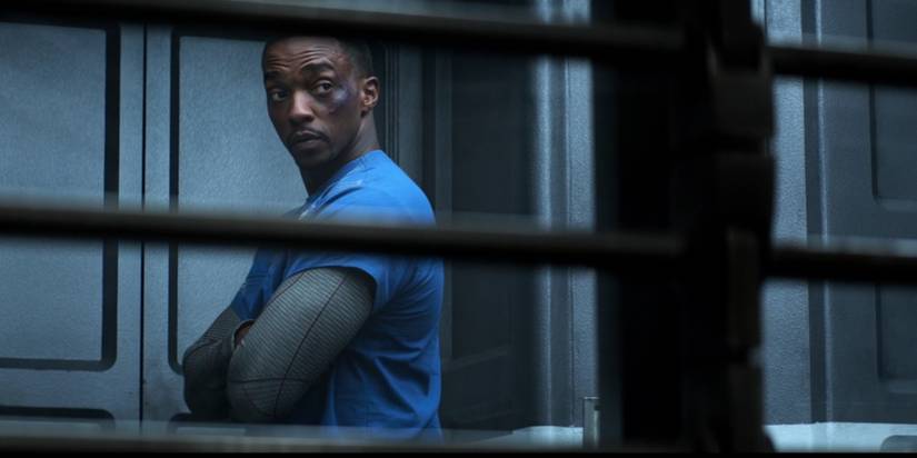 Sam Wilson encarcerado na Balsa em Guerra Civil