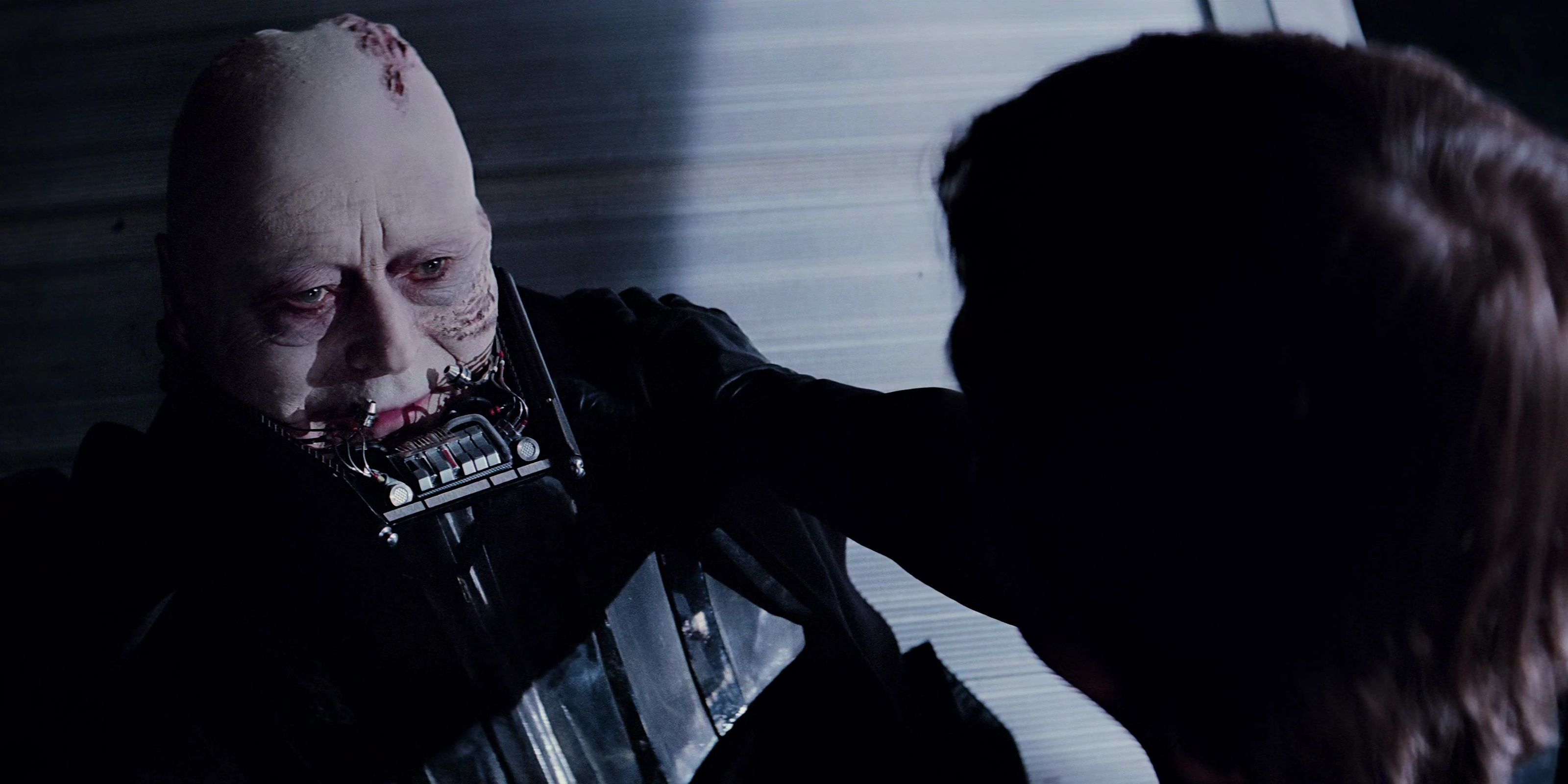 Sebastian Shaw as the unmasked Darth Vader in Return of the Jedi