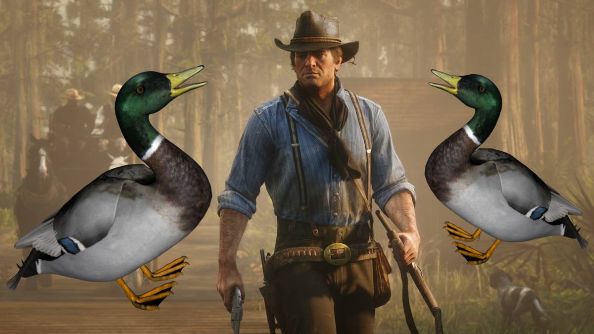 Red Dead Redemption 2 Features Ominous Hovering Duck In Glitch Video