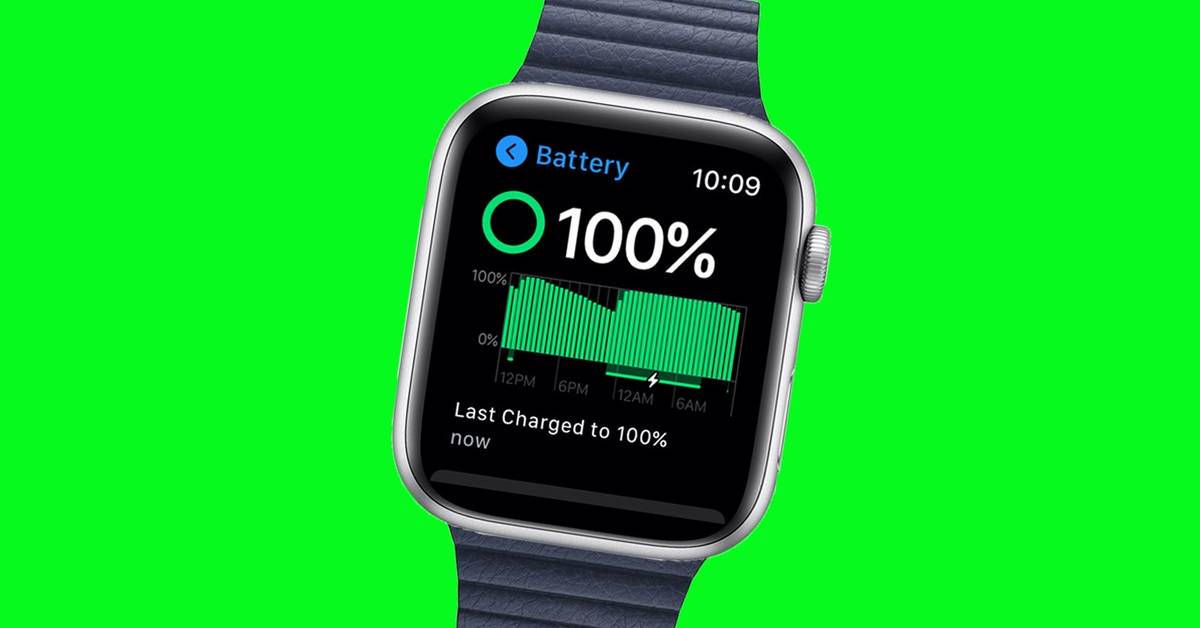 charge how can i see the battery percentage on my apple watch