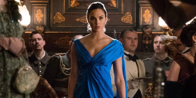 diana prince blue dress Diana Prince Wonder Woman Formal Dress Wonder Woman Royal Blue V-neck Ruffled Dress TheCelebrityDresses