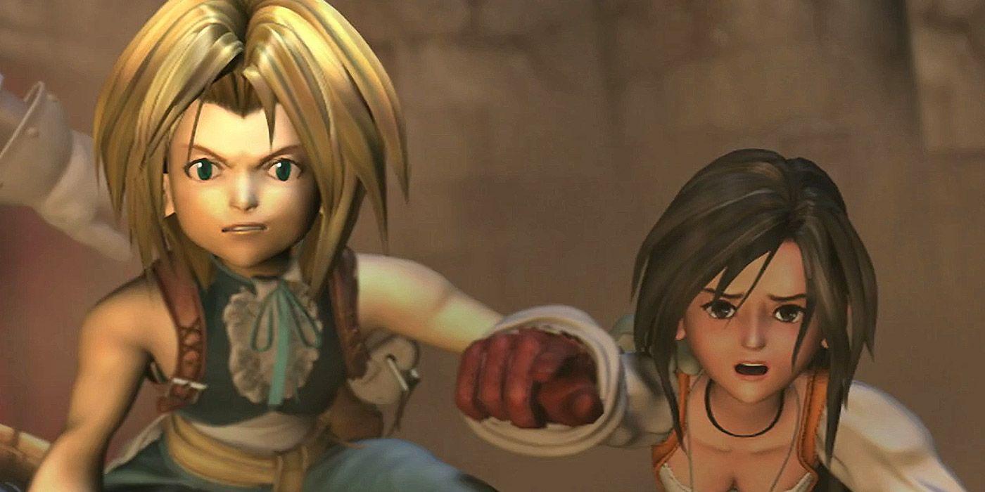 Zidane and Garnet running away together