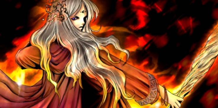 Yugioh Fire Princess card art