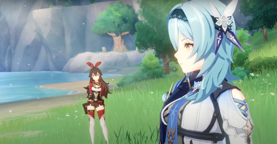 Genshin Impact S Eula Asks Amber To Dance In New Character Demo Genshin Impact S Eula Asks Amber To Dance In New Character Demo