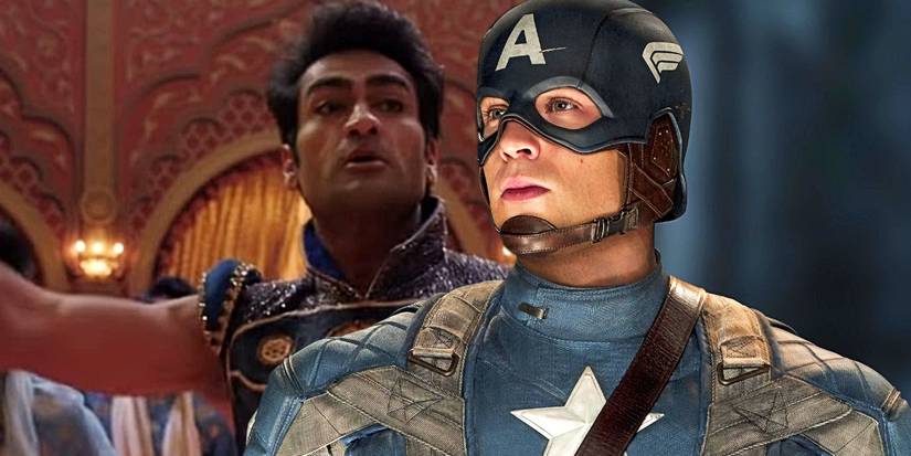 Kingo in eternals and Steve Rogers in Captain America the First Avenger
