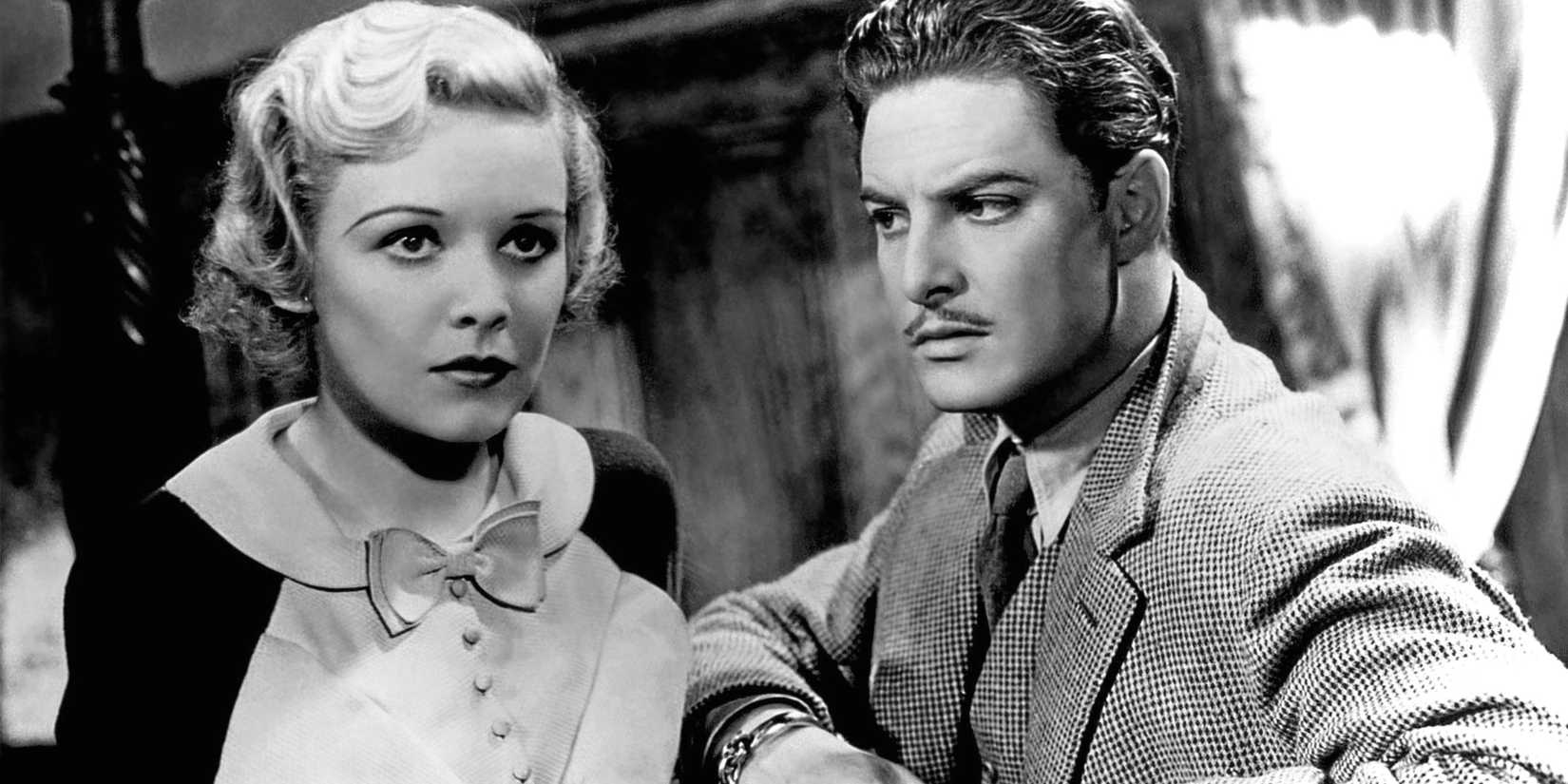 Madeline Carroll and Robert Donat in Alfred Hitchcock's ``The 39 Steps''