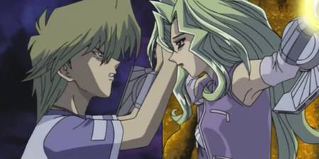 Yugioh! Mai and Joey during her duel with Marik