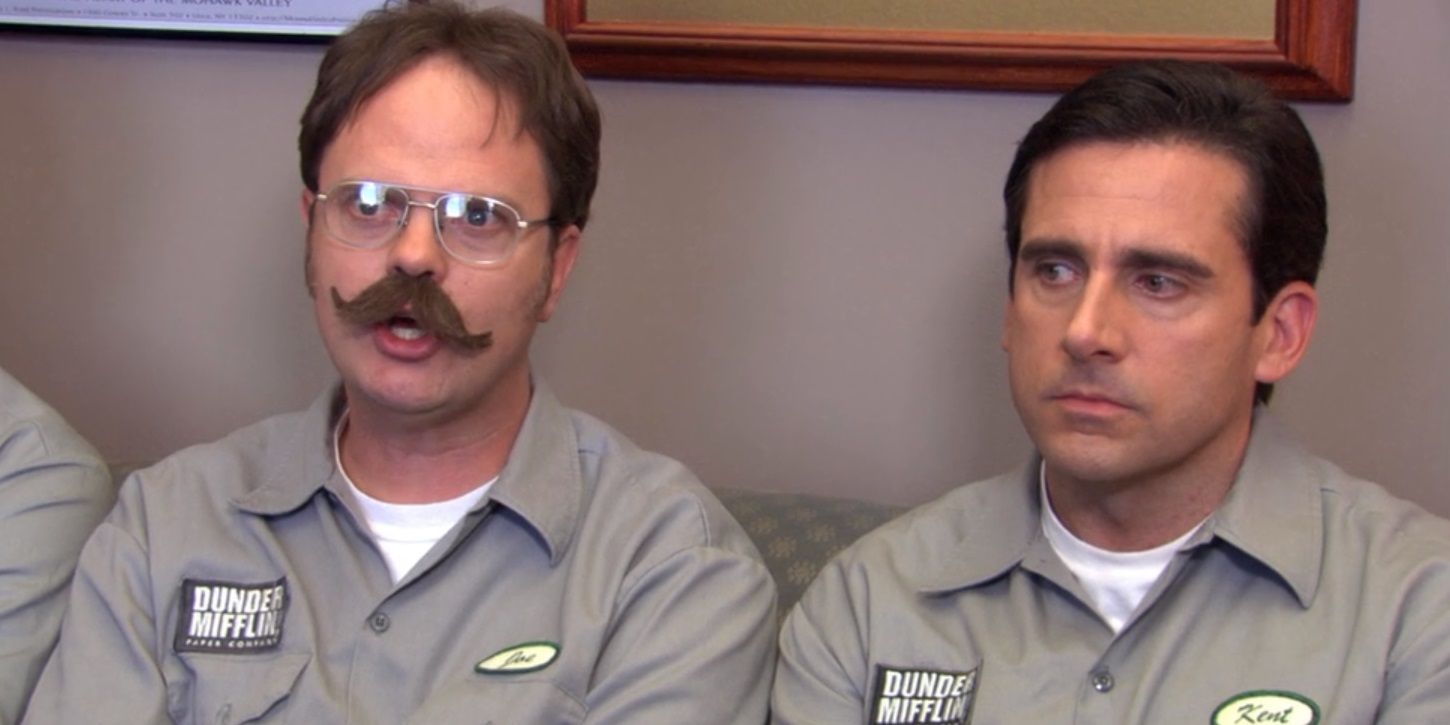 Michael and Dwight in disguise in The Office