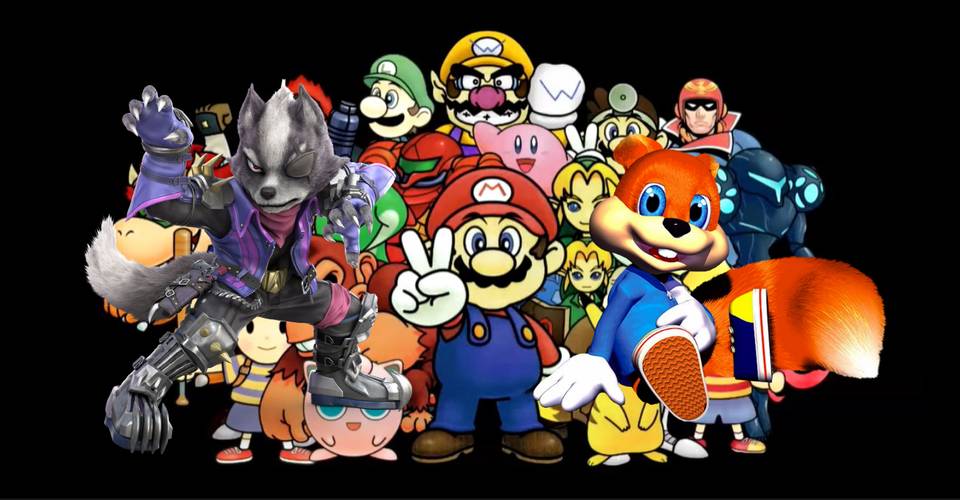 Smash 64 Mod Adds Conker Wolf As Fighters Screen Rant