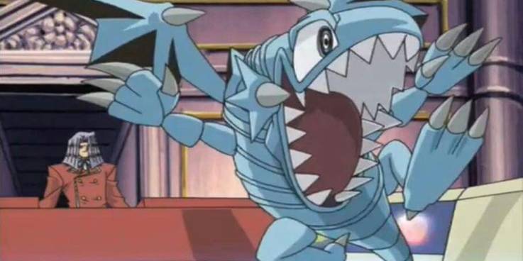 Yugioh Pegasus uses Blue-Eyes-Toon-Dragon in his duel against Kaiba