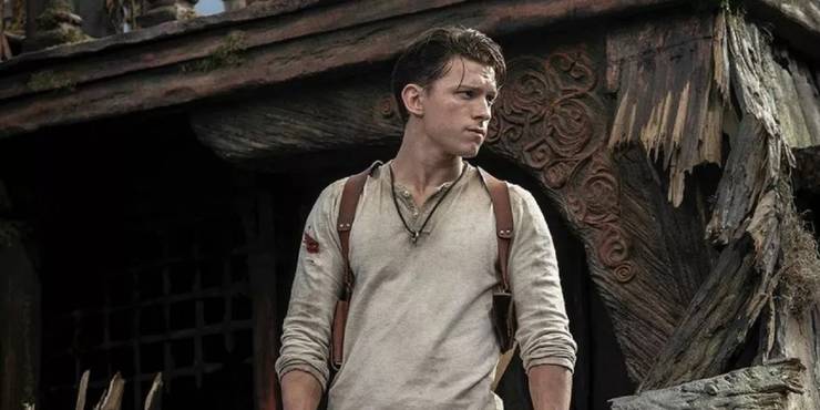 Tom Holland as Nathan Drake in Uncharted 