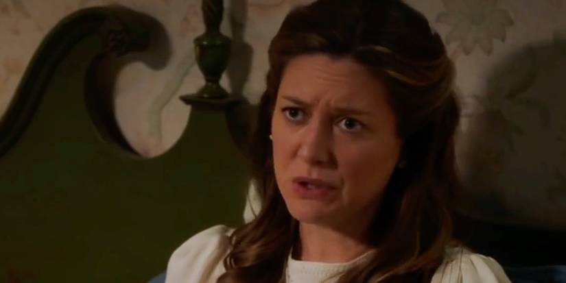 Mary upset, having an argument on Young Sheldon.