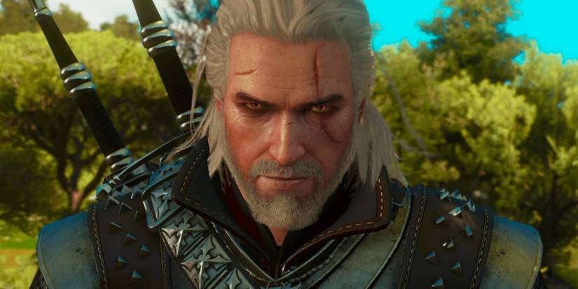 Geralt looking serious