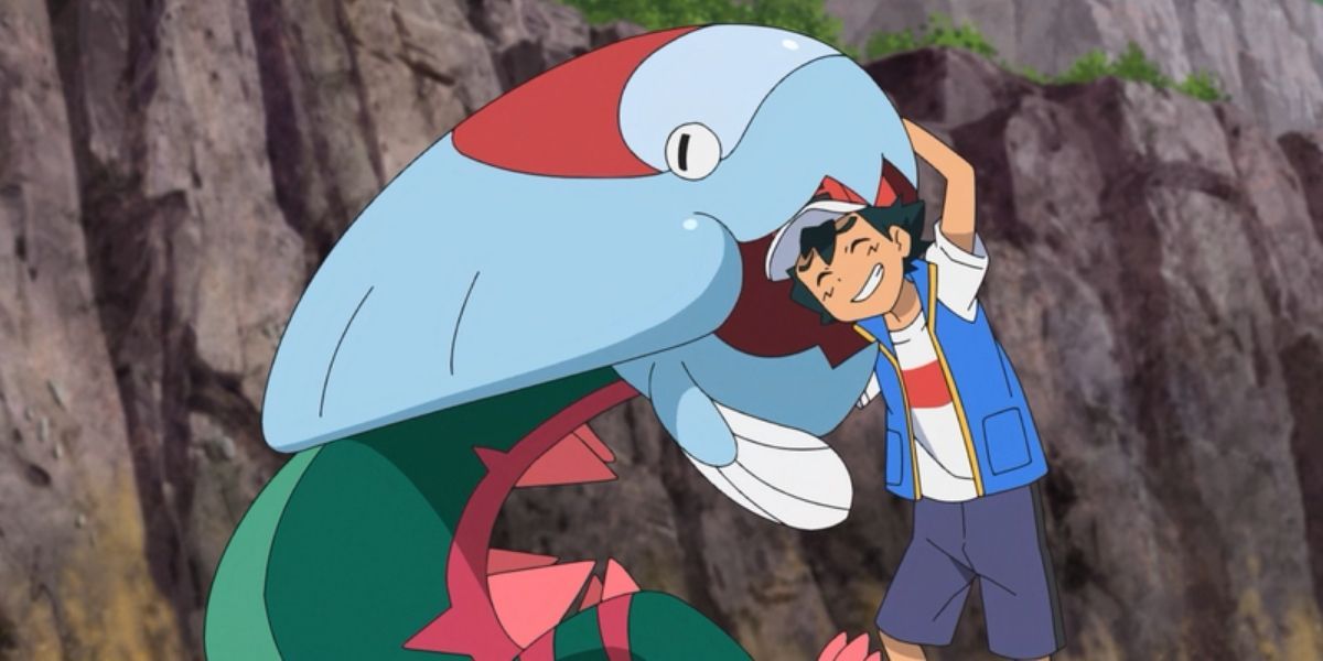 Ash and Dracovish Pok mon Journeys Anime