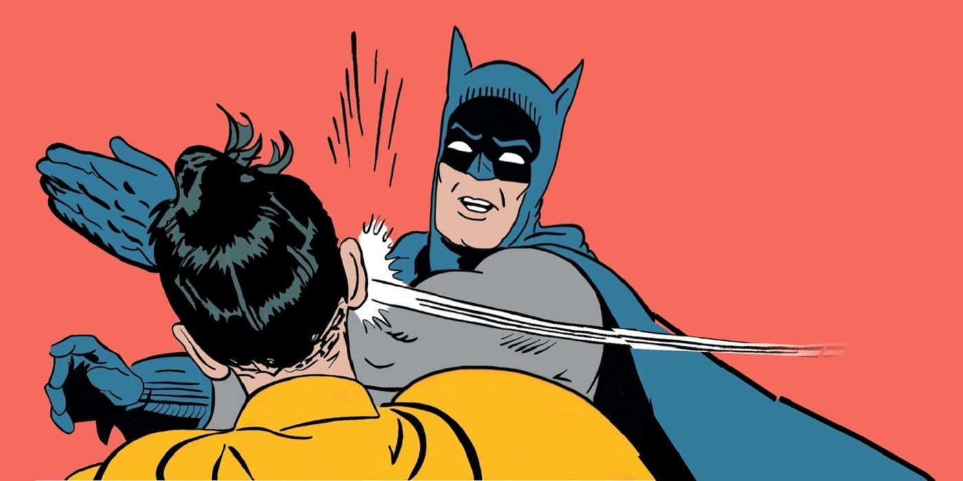 The Batman Slapping Robin Meme Just Became Official DC Canon